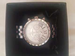 Reloj cronógrafo Marc Maddox Mujer Plata y Blanco