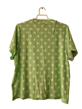 Camiseta verde lunares Inside Talla S