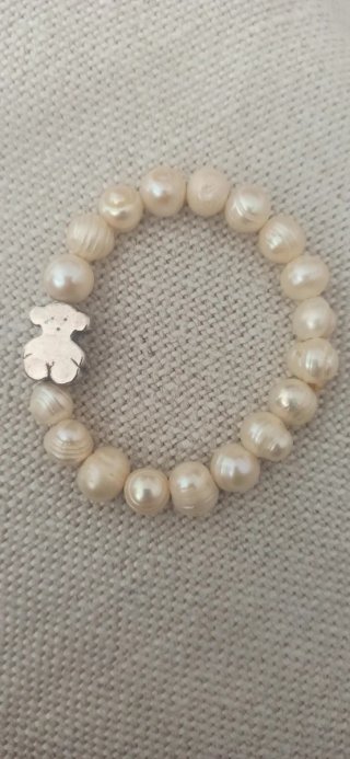 Pulsera Perlas Río y Plata