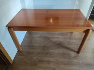 Mesa comedor extensible madera