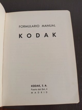 Formulario Manual Kodak