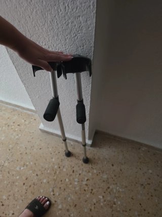 Muletas infantiles ajustables max 50 kilos