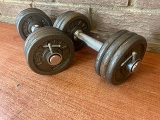2 Mancuernas 8 kg c/u (16 kg total)