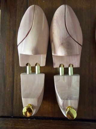Hormas para zapatos de madera de cedro