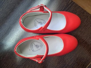 Zapatos Flamenca Niña Rojo Talla 27