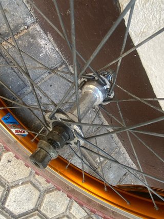 Llantas Ambrosio BMX Naranja Anodizado