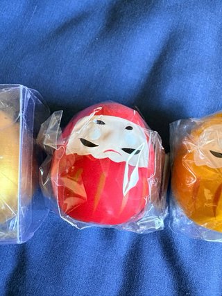 Lote 3 Darumas (Muñecos Japoneses)