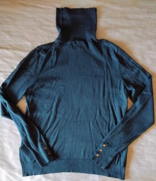 Jersey cuello alto mujer talla L nuevo