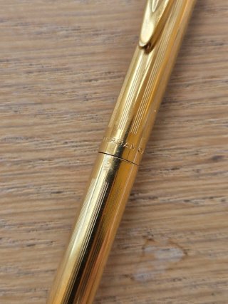 Bolígrafo Waterman Chapado en Oro