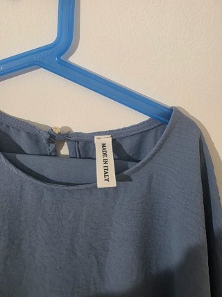 Conjunto blusa y pantalón azul
