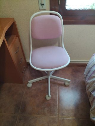 Silla infantil escritorio rosa