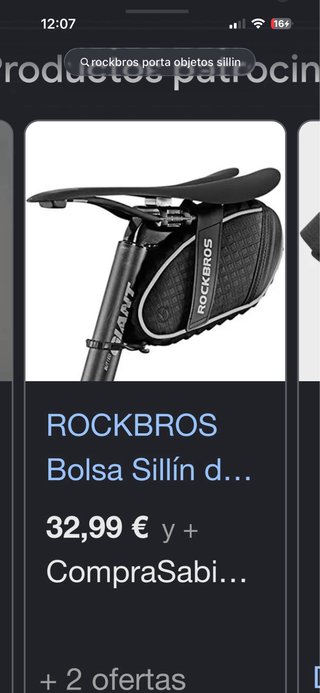 Pack Bolsa portaobjetos para bicicleta ROCKBROS