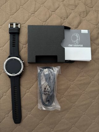 Garmin Fenix 5 Plus esfera Plata
