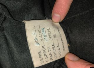 Chaquetón Argen Piel Negro Talla 44
