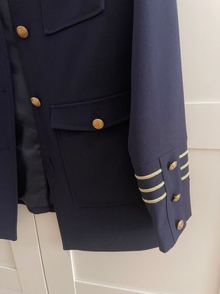 Chaqueta militar azul marino Stradivarius