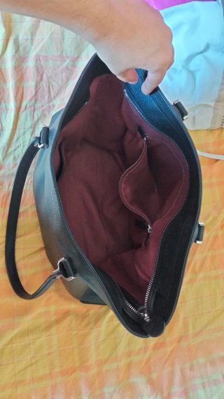 Borsa Coccinelle Nera Pelle