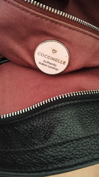 Borsa Coccinelle Nera Pelle