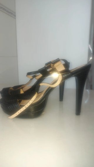 Sandalias Hazel Negras Tacon Alto