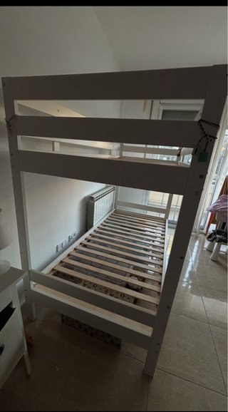 Letto a castello in legno bianco Ikea 'Da ritirare'