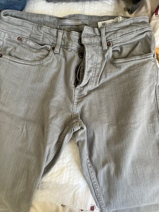 Pantalón vaquero  gris-submarca OUT OF OFFICE