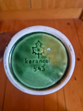 Caraffa e 6 bicchieri in ceramica