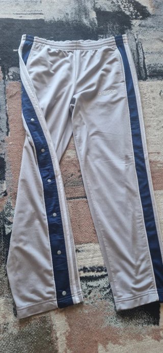 Pantaloni sportivi Adidas L grigio/blu