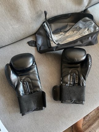 Guantes de Boxeo Adidas Negros 12 Oz