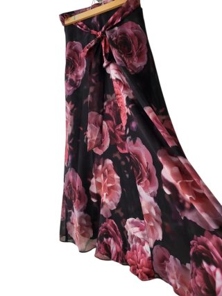 Falda larga floral fiesta