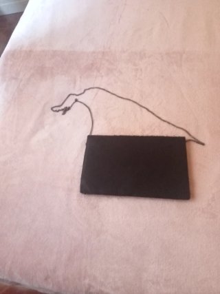 Bolso de fiesta plateado y negro