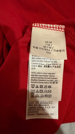 T-shirt Calvin Klein rossa uomo