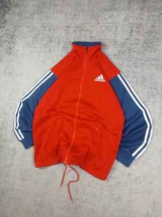 Giacca Adidas Track Jacket Vintage Rosso Blu