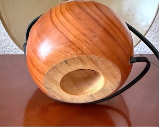 Lámparas de noche madera y tela