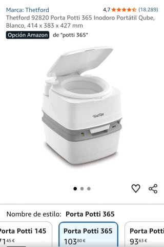 Thetford Porta Potti 365 Inodoro Portátil
