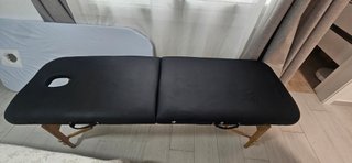 Camilla de masaje plegable negra 82 x 184