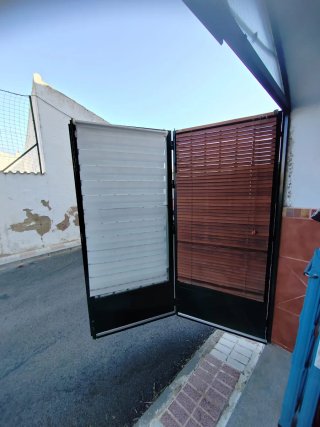 Puerta de hierro para garaje
