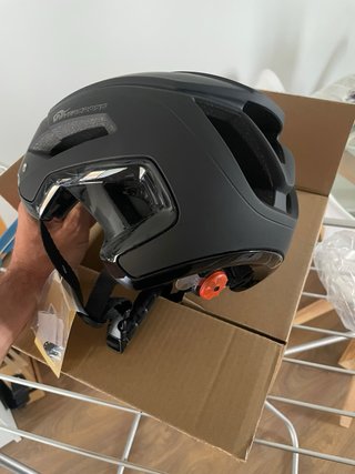 Casco bici MTB Evercross Decathlon Nero taglia L