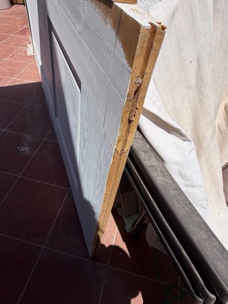 Puerta corredera madera maciza+ guia