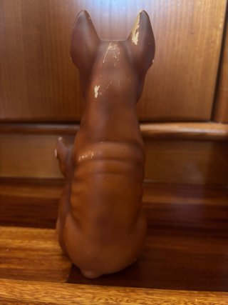 Figura cerámica perro bóxer
