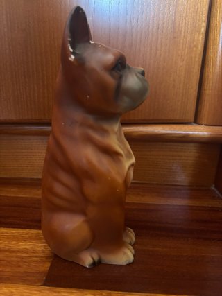 Figura cerámica perro bóxer