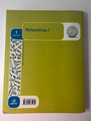 Matemáticas I. 1 Bachillerato