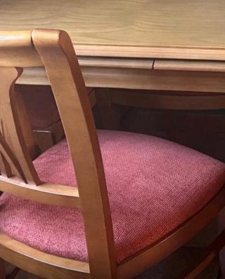 Mesa y 6 Sillas Comedor Madera
