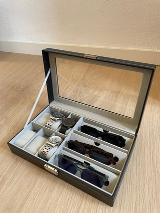 Joyero para relojes y gafas