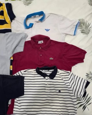 Lote 6 Polos Hombre: Armani, Lacoste, Polo