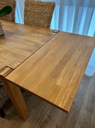 Mesa comedor roble 80x140