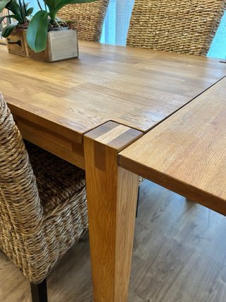 Mesa comedor roble 80x140