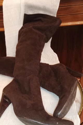 Botas altas Farrutx piel marrón
