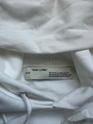 Off-White Sudadera Blanca y Beige