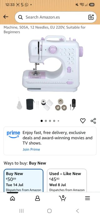 Máquina de Coser SM-505A Multifuncional