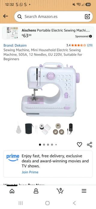 Máquina de Coser SM-505A Multifuncional