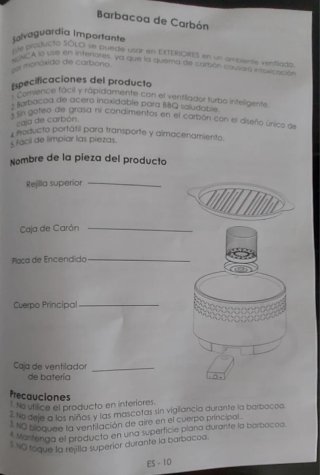 Barbacoa portatile senza fumo FERMOR CG01